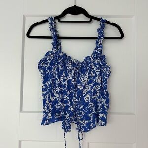 NWT Zara lace up top